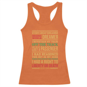 Harriet Tubman Powerful Quote Racerback Tank Top Strong Black Women Pride TS12 Orange Print Your Wear