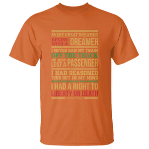 Harriet Tubman Powerful Quote T Shirt Strong Black Women Pride TS12 Orange Print Your Wear