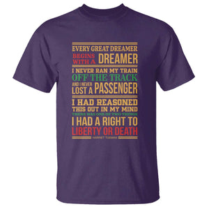 Harriet Tubman Powerful Quote T Shirt Strong Black Women Pride TS12 Purple Print Your Wear