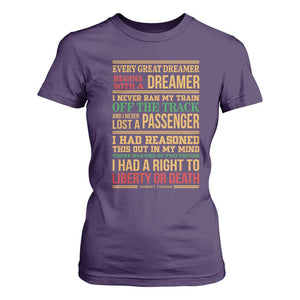 Harriet Tubman Powerful Quote T Shirt For Women Strong Black Women Pride TS12 Purple Print Your Wear