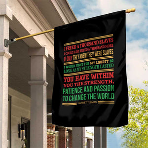 Harriet Tubman Powerful Quote Garden Flag Female Empowerment History Gift TS12 Print Your Wear