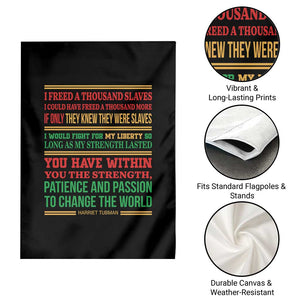 Harriet Tubman Powerful Quote Garden Flag Female Empowerment History Gift TS12 Print Your Wear
