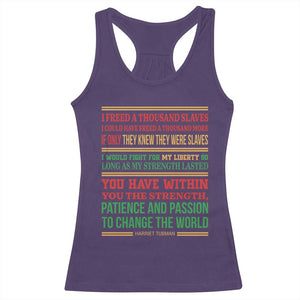 Harriet Tubman Powerful Quote Racerback Tank Top Female Empowerment History Gift TS12 Purple Print Your Wear