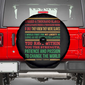 Harriet Tubman Powerful Quote Spare Tire Cover Female Empowerment History Gift TS12 Black Print Your Wear