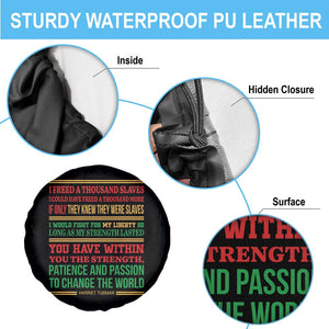 Harriet Tubman Powerful Quote Spare Tire Cover Female Empowerment History Gift TS12 Print Your Wear