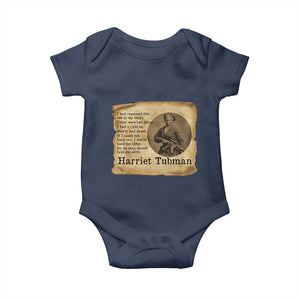 Harriet Tubman Quote Baby Onesie Liberty Or Death Empowerment Gift TS12 Navy Print Your Wear