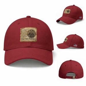 Harriet Tubman Quote Baseball Cap Liberty Or Death Empowerment Gift TS12 Baseball Cap Universal Fit Cherry Red Print Your Wear