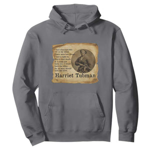 Harriet Tubman Quote Hoodie Liberty Or Death Empowerment Gift TS12 Charcoal Print Your Wear