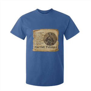 Harriet Tubman Quote T Shirt For Kid Liberty Or Death Empowerment Gift TS12 Royal Blue Print Your Wear