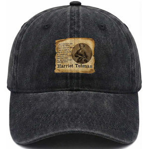 Harriet Tubman Quote Washed Cotton Baseball Cap Liberty Or Death Empowerment Gift TS12 Print Your Wear