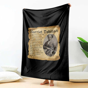 Vintage Harriet Tubman Poster Throw Blanket Female Empowerment History Gift TS12 Print Your Wear