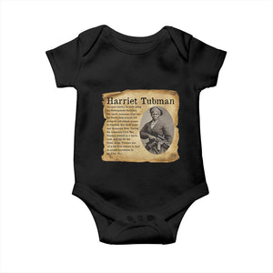 Vintage Harriet Tubman Poster Baby Onesie Female Empowerment History Gift TS12 Black Print Your Wear