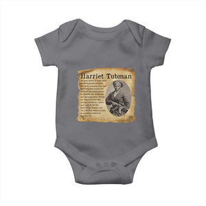 Vintage Harriet Tubman Poster Baby Onesie Female Empowerment History Gift TS12 Charcoal Print Your Wear
