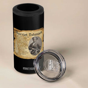 Vintage Harriet Tubman Poster 4 in 1 Can Cooler Tumbler Female Empowerment History Gift TS12 Print Your Wear