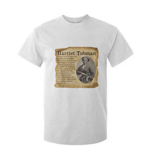 Vintage Harriet Tubman Poster T Shirt For Kid Female Empowerment History Gift TS12 White Print Your Wear
