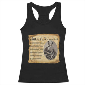 Vintage Harriet Tubman Poster Racerback Tank Top Female Empowerment History Gift TS12 Black Print Your Wear
