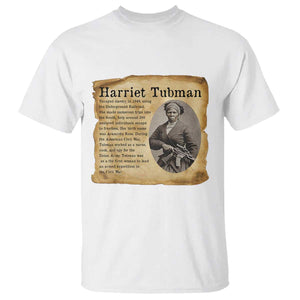 Vintage Harriet Tubman Poster T Shirt Female Empowerment History Gift TS12 White Print Your Wear