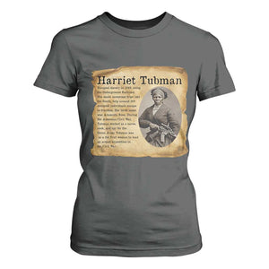 Vintage Harriet Tubman Poster T Shirt For Women Female Empowerment History Gift TS12 Dark Heather Print Your Wear