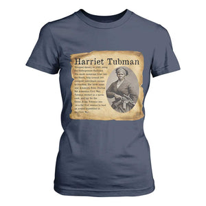 Vintage Harriet Tubman Poster T Shirt For Women Female Empowerment History Gift TS12 Navy Print Your Wear
