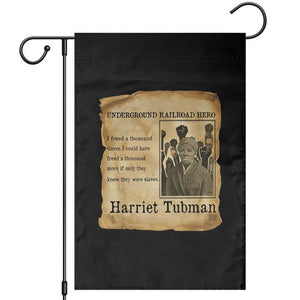 Harriet Tubman Quote Garden Flag I Freed A Thousand People Vintage Poster TS12 Black Print Your Wear