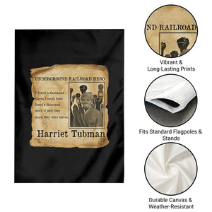Harriet Tubman Quote Garden Flag I Freed A Thousand People Vintage Poster TS12 Print Your Wear