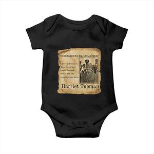 Harriet Tubman Quote Baby Onesie I Freed A Thousand People Vintage Poster TS12 Black Print Your Wear