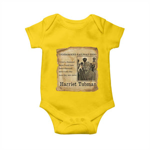 Harriet Tubman Quote Baby Onesie I Freed A Thousand People Vintage Poster TS12 Daisy Print Your Wear