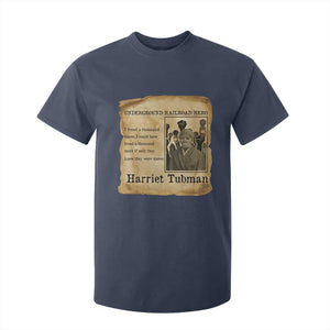 Harriet Tubman Quote T Shirt For Kid I Freed A Thousand People Vintage Poster TS12 Navy Print Your Wear