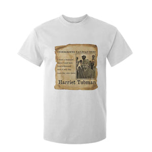 Harriet Tubman Quote T Shirt For Kid I Freed A Thousand People Vintage Poster TS12 White Print Your Wear