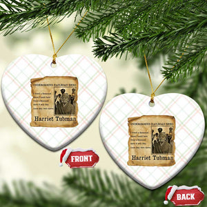 Harriet Tubman Quote Ceramic Ornament I Freed A Thousand People Vintage Poster TS12 Print Your Wear