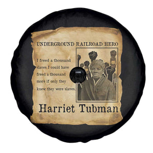 Harriet Tubman Quote Spare Tire Cover I Freed A Thousand People Vintage Poster TS12 Print Your Wear