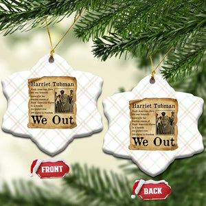 Vintage Harriet Tubman We Out Ceramic Ornament Black American Hero History Gift TS12 Print Your Wear