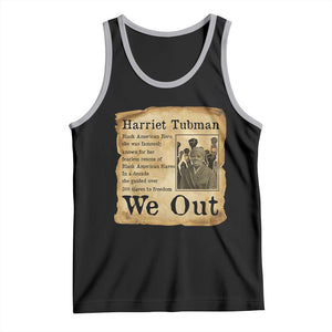Vintage Harriet Tubman We Out Tank Top Black American Hero History Gift TS12 Black Athletic Heather Print Your Wear