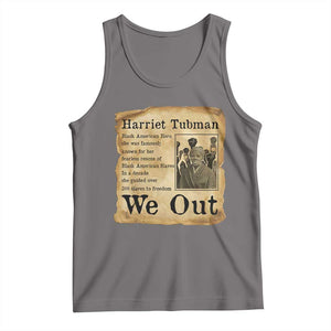 Vintage Harriet Tubman We Out Tank Top Black American Hero History Gift TS12 Deep Heather Print Your Wear