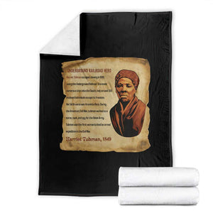 Harriet Tubman Throw Blanket Black American Hero Underground Railroad TS12 Black Print Your Wear