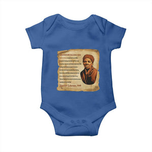 Harriet Tubman Baby Onesie Black American Hero Underground Railroad TS12 Royal Blue Print Your Wear