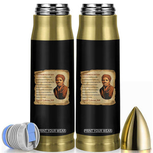 Harriet Tubman Bullet Tumbler Black American Hero Underground Railroad TS12 Black Print Your Wear