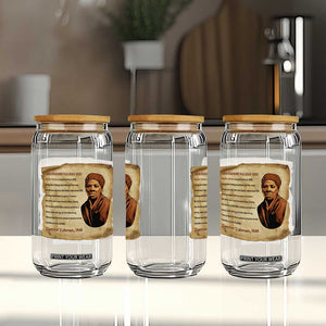 Harriet Tubman Glass Can Black American Hero Underground Railroad TS12 Print Your Wear