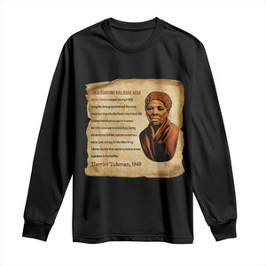 Harriet Tubman Long Sleeve Shirt Black American Hero Underground Railroad TS12 Black Print Your Wear