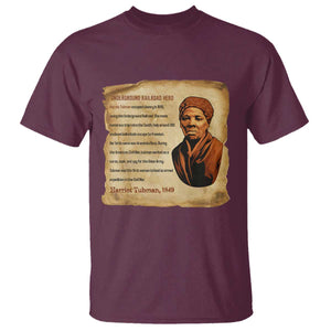 Harriet Tubman T Shirt Black American Hero Underground Railroad TS12 Maroon Print Your Wear