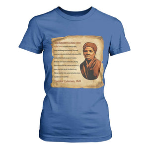 Harriet Tubman T Shirt For Women Black American Hero Underground Railroad TS12 Royal Blue Print Your Wear