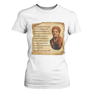 Harriet Tubman T Shirt For Women Black American Hero Underground Railroad TS12 White Print Your Wear