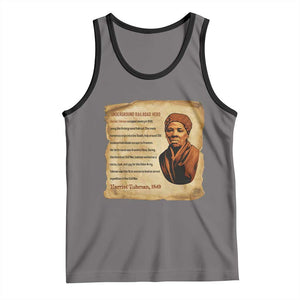 Harriet Tubman Tank Top Black American Hero Underground Railroad TS12 Deep Heather Black Print Your Wear