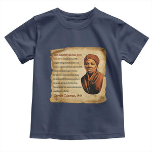 Harriet Tubman Toddler T Shirt Black American Hero Underground Railroad TS12 Navy Print Your Wear