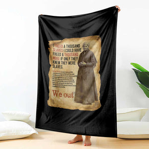 Harriet Tubman We Out Throw Blanket Vintage Black History Gift TS12 Print Your Wear