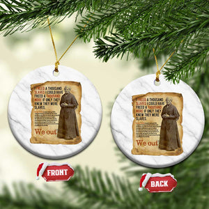 Harriet Tubman We Out Ceramic Ornament Vintage Black History Gift TS12 1pc White Marble Print Your Wear