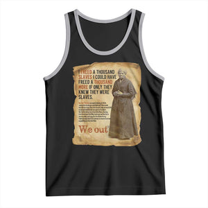 Harriet Tubman We Out Tank Top Vintage Black History Gift TS12 Black Athletic Heather Print Your Wear