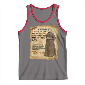 Harriet Tubman We Out Tank Top Vintage Black History Gift TS12 Deep Heather Red Print Your Wear