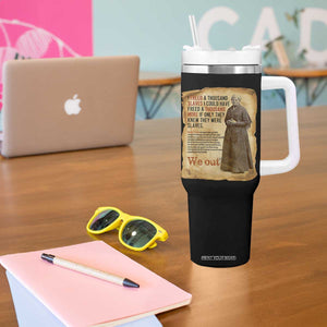 Harriet Tubman We Out Tumbler With Handle Vintage Black History Gift TS12 Print Your Wear