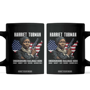 Harriet Tubman Patriotic Coffee Mug Female Empowerment History Gift TS12 Black Print Your Wear